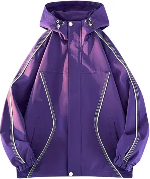 Men's Casual 2024 Double Layered Jacket Coats Fashion Winter Long Sleeved Hooded Jacket Trendy Solid Soft Windproof