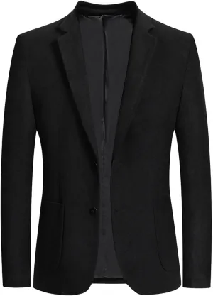 Mens Casual Blazer Suit Jackets Slim Fit One Button Solid Color Coats Lightweight Wedding Business Sports Jackets