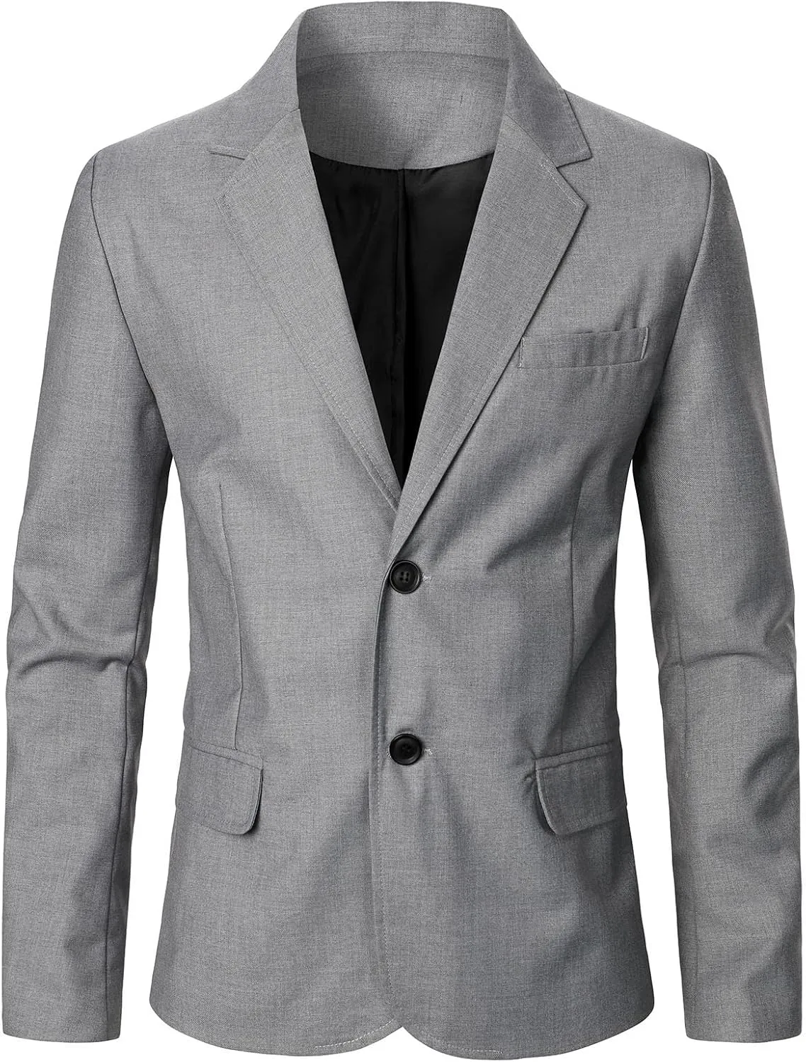 Mens Casual Lightweight Blazer Jacket Two Button Business Jackets Regular Fit Stretch Sport Coats Dinner Jacket