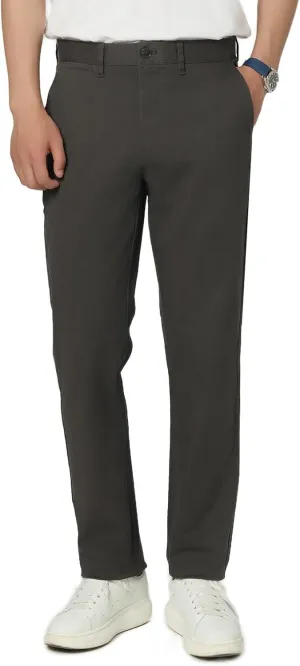Men's Casual Pants Straight Classic Fit Cotton Flat Front Pants