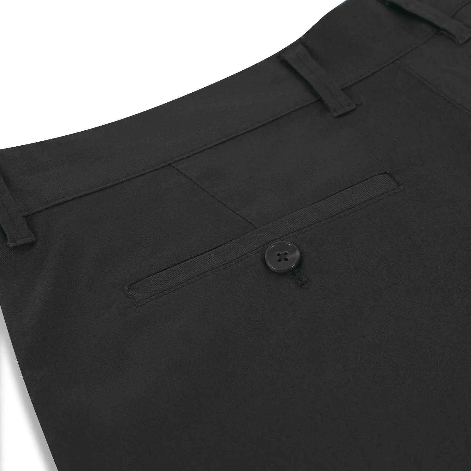 Men's Casual Pants Straight Classic Fit Cotton Flat Front Pants