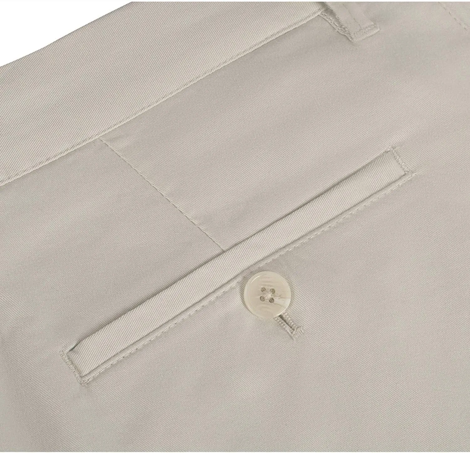 Men's Casual Pants Straight Classic Fit Cotton Flat Front Pants