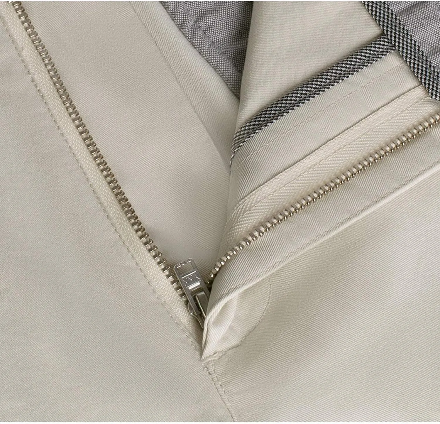 Men's Casual Pants Straight Classic Fit Cotton Flat Front Pants