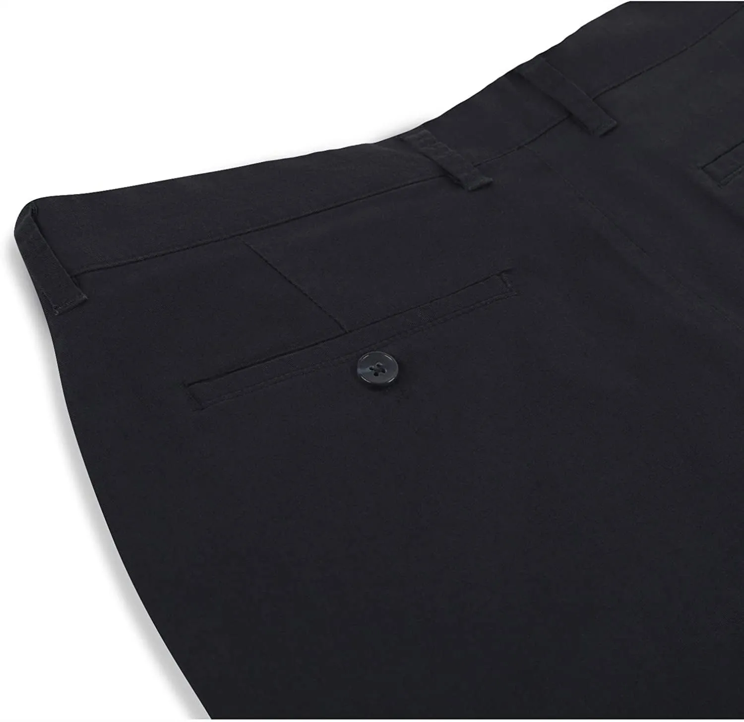 Men's Casual Pants Straight Classic Fit Cotton Flat Front Pants