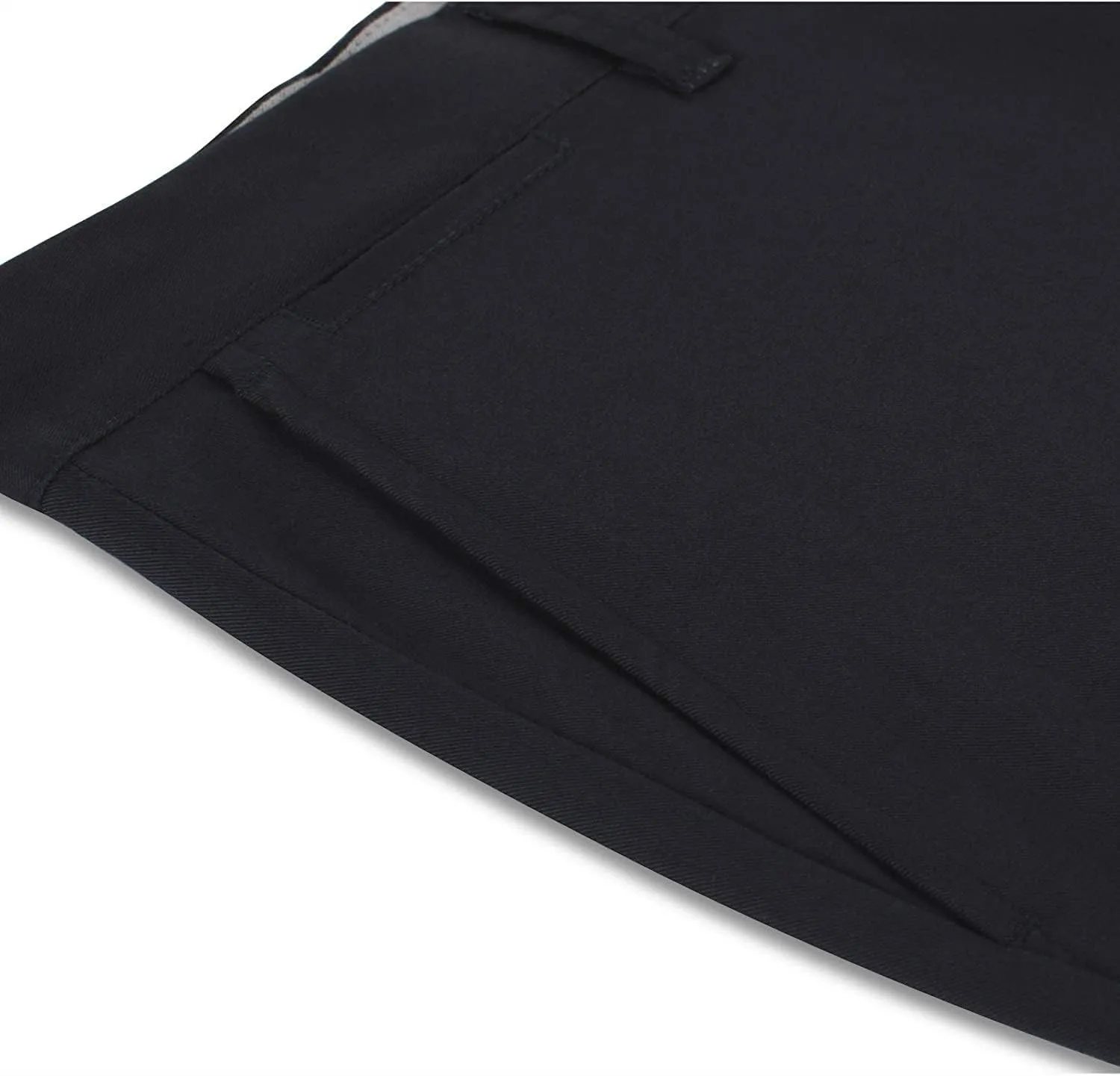 Men's Casual Pants Straight Classic Fit Cotton Flat Front Pants
