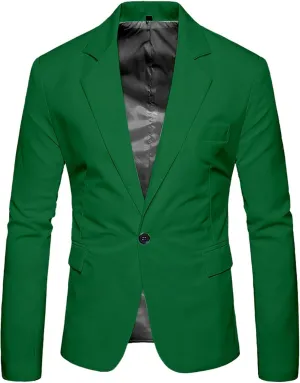 Mens Causal Two Button Blazer Lightweight Slim Fit Single Breasted Coats Wedding Business Suit Jackets With Pocket