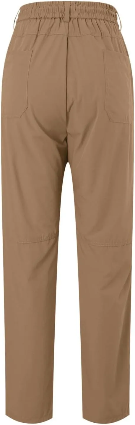 Mens Corduroy Pants Elastic Waist Drawstring Casual Loose Straight Leg Hiking Trousers Slim fit Slacks with Pockets