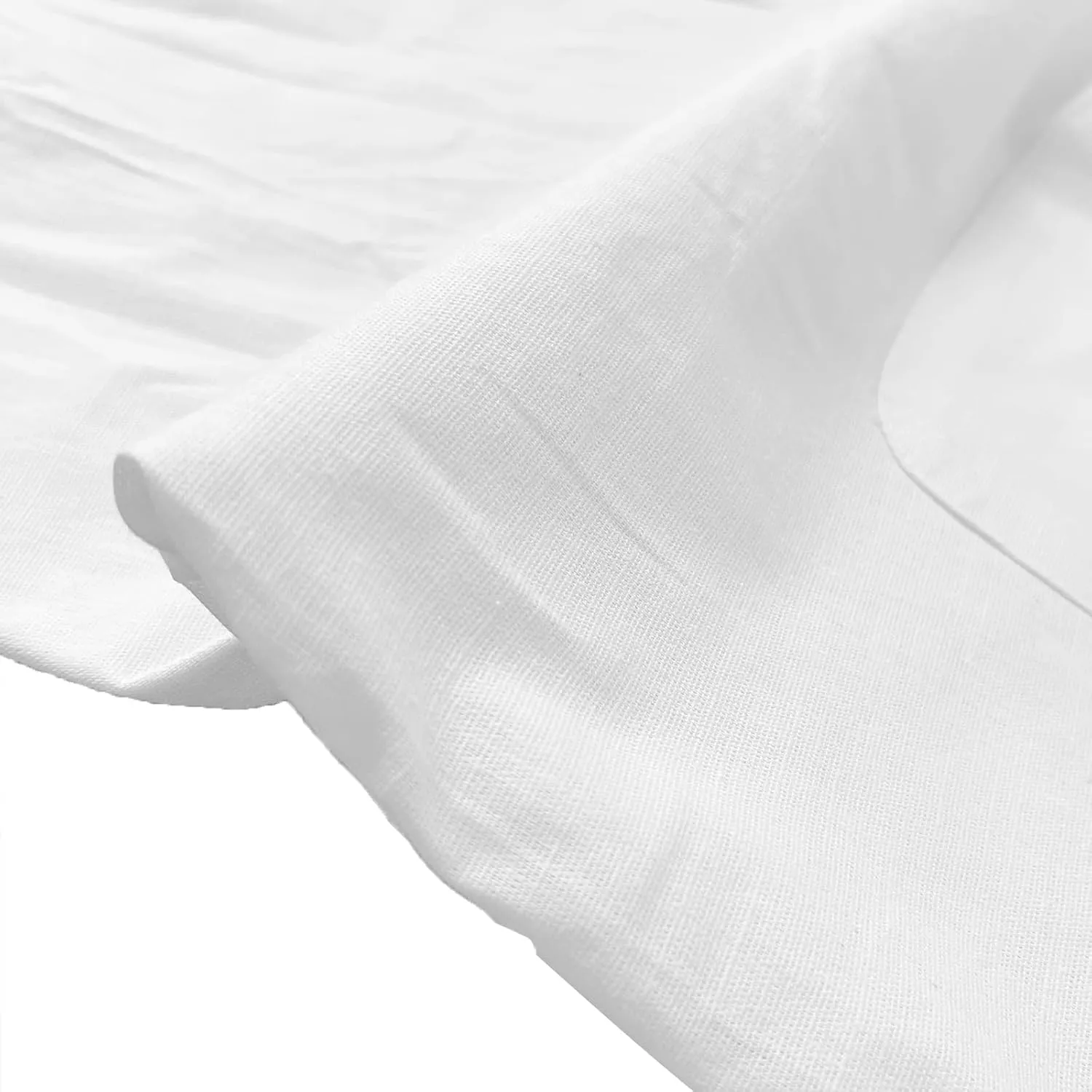 Mens Linen Loose Pant Lightweight Elastic Waist Trousers Csual Pant
