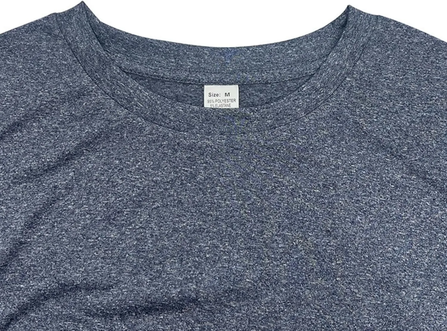 Mens Quick Dry Workout Tees Lightweight Soft Touch Round Neck Gym Shirts Short Sleeve Fitness Tops