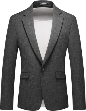 Men's Sport Coats & Blazers Slim Fit Suit Jacket for Men Two Button Sport Coat for Wedding Casual