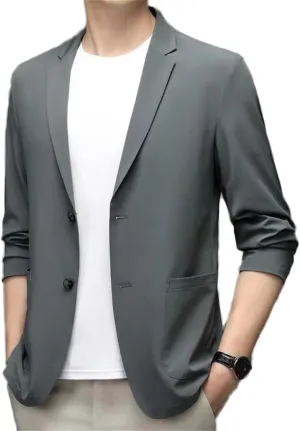 Mens Suit Jackets Casual Two Button Slim Fit Blazers Suit Lightweight Sport Coats Suit Jacket Sport Coats