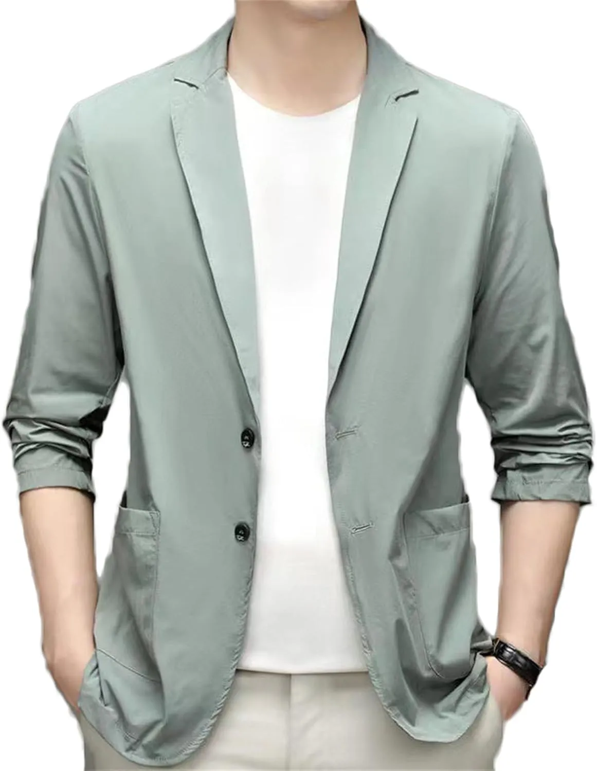 Mens Suit Jackets Casual Two Button Slim Fit Blazers Suit Lightweight Sport Coats Suit Jacket Sport Coats