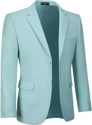 Mens Suit Jackets Casual Two Button Slim Fit Blazers Suit Separates Sport Coats with Pockets for Wedding Prom Party