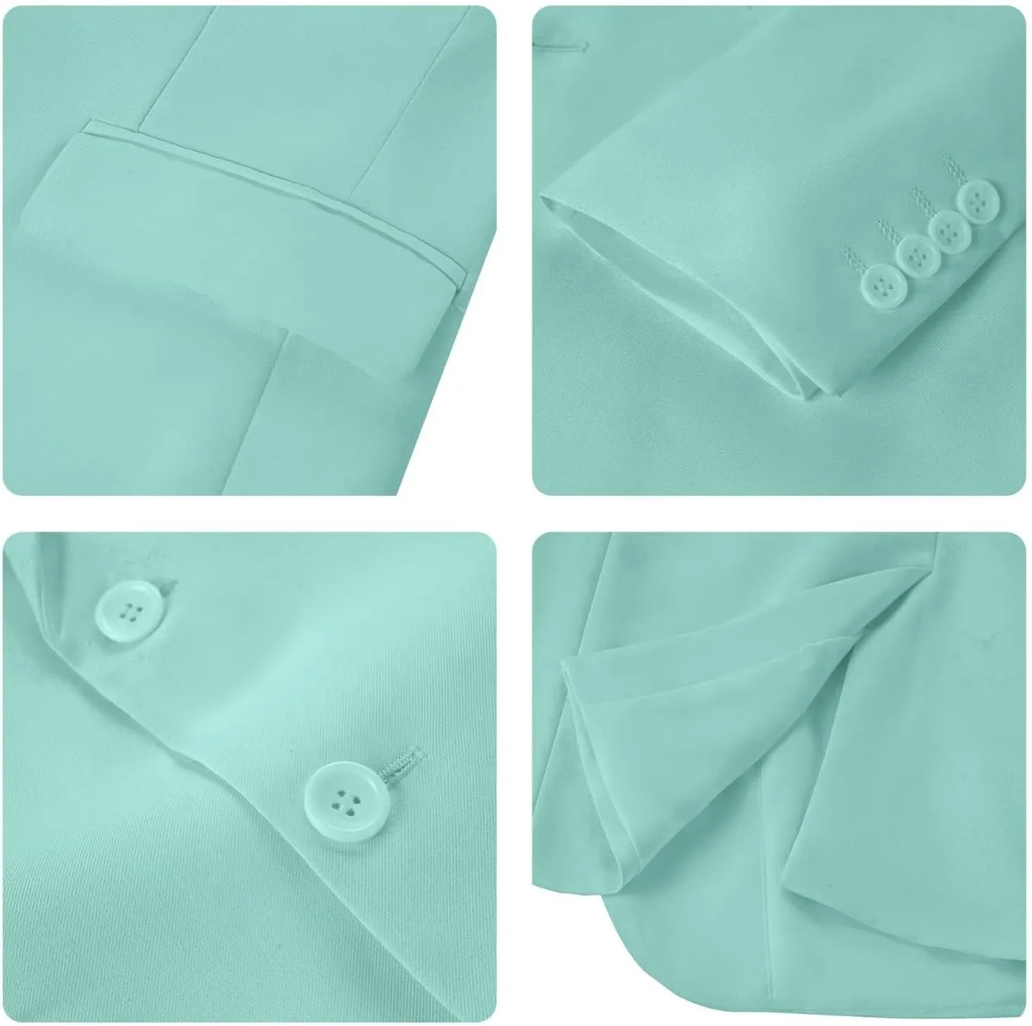 Mens Suit Jackets Casual Two Button Slim Fit Blazers Suit Separates Sport Coats with Pockets for Wedding Prom Party