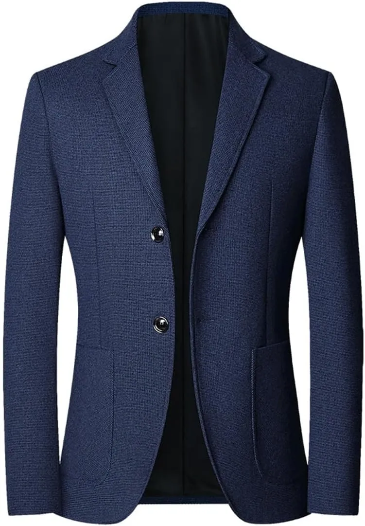 Men's Suits Slim Fit Casual Blazers Lightweight Sport Coats Two Button Jackets