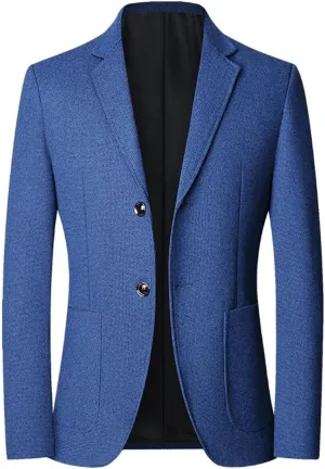 Men's Suits Slim Fit Casual Blazers Lightweight Sport Coats Two Button Jackets