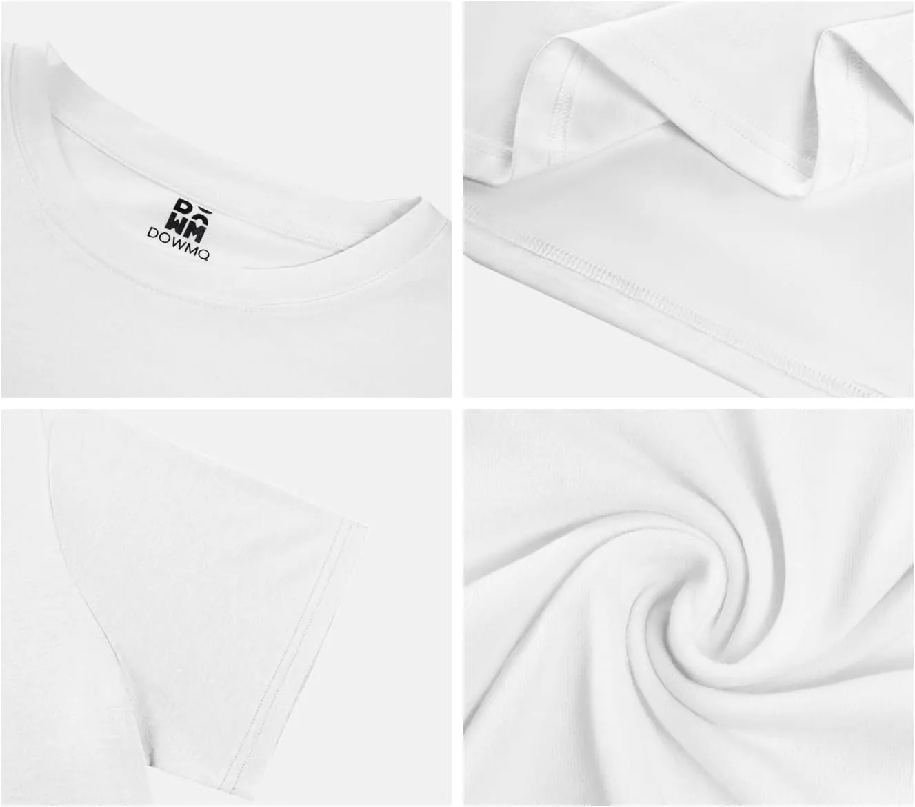 Mens T-Shirts Multi Pack Crewneck Cotton Tee Short Sleeve Classic Longline T Shirts Basic Summer Tops