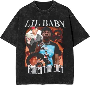 Men's Vintage Oversized Drop Shoulder Funny T-Shirts Loose Wash Solid Tees Top