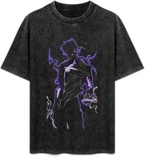 Men's Vintage Oversized Drop Shoulder Short Sleeve Funny T-Shirts Loose Tops