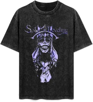 Men's Vintage Oversized Drop Shoulder Short Sleeve Funny T-Shirts Loose Tops