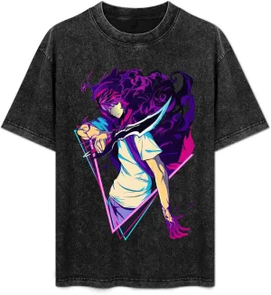 Men's Vintage Oversized Drop Shoulder Short Sleeve Funny T-Shirts Loose Tops