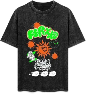 Men's Women's Vintage Oversized Drop Shoulder Short Sleeve Novelty T-Shirts Top Tee