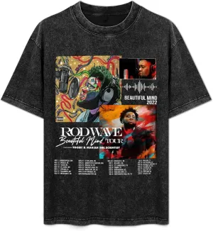 Mens Womens Vintage Oversized Drop Shoulder Short Sleeve Novelty T Shirts Tops Tee
