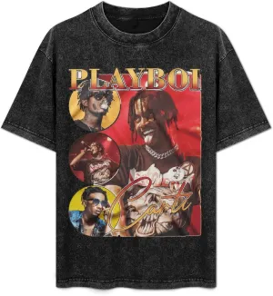 Men's Women'sVintage Oversized Novelty Drop Shoulder Short Sleeve T Shirts Tops