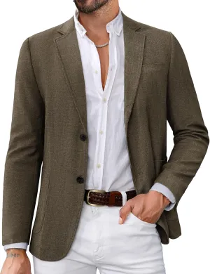 PJ PAUL JONES Mens Blazers Sport Coats Casual Lightweight Two Button Business Suit Jackets