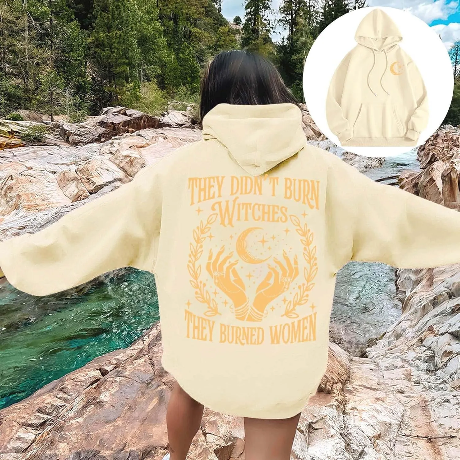 Pom Puff Oversized Hoodies for Women, Teen Girls Preppy Sweatshirt Pullover Long Sleeve Y2K Graphic Tees with Pockets