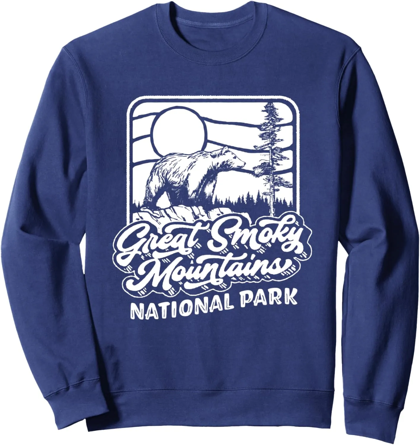 Retro Great Smoky Mountains Bear Vintage Graphic Sweatshirt