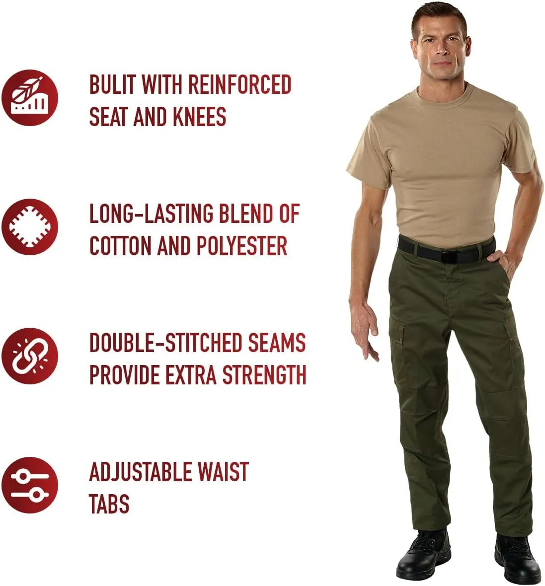 Rothco Relaxed Fit Zipper Fly BDU Pants