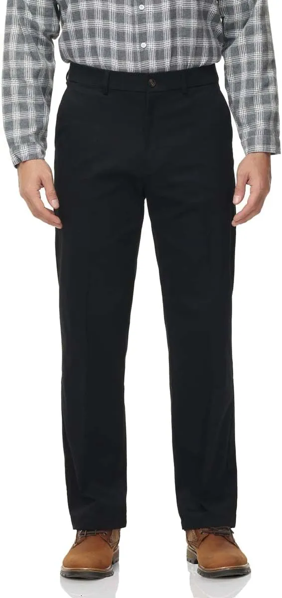 Soojun Men's Classic Fit Casual Stretch Khaki Pant Easy Flex Pants
