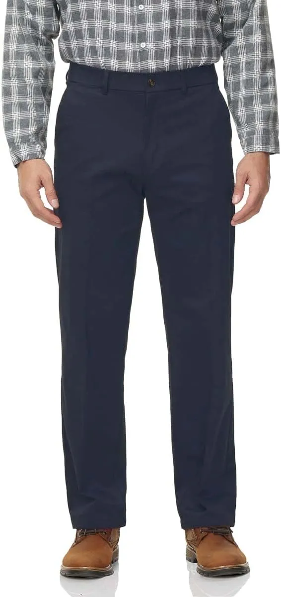 Soojun Men's Classic Fit Casual Stretch Khaki Pant Easy Flex Pants