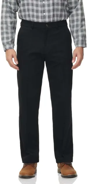 Soojun Men's Classic Fit Casual Stretch Khaki Pant Easy Flex Pants