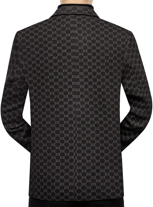 Spring Autumn Men Business Casual Suits Coats Fashion Brown Lightweight Slim Fit Blazers
