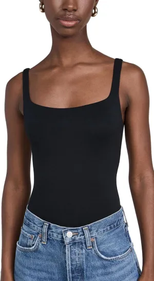Stripe & Stare Women's Square Neck Bodysuit