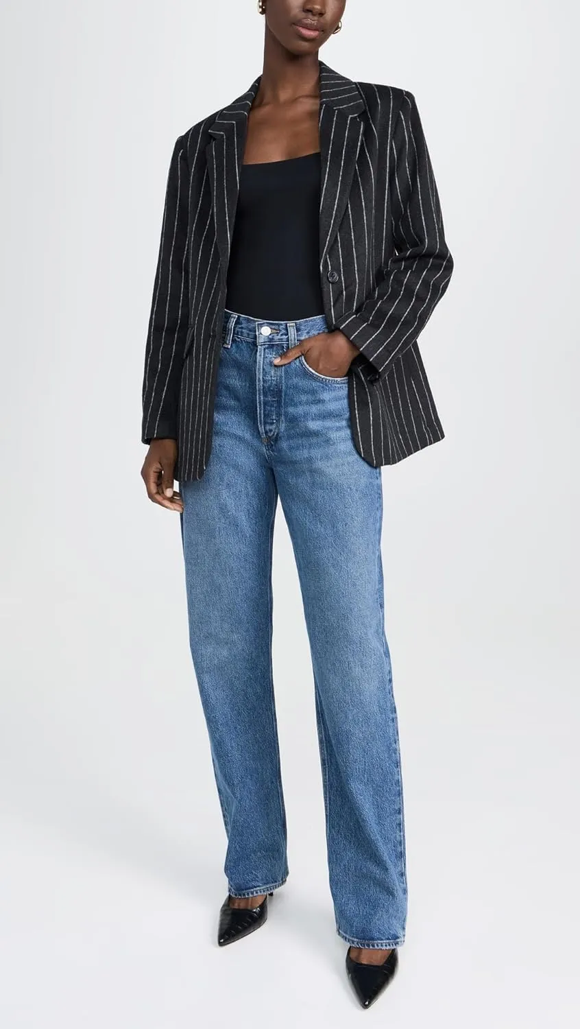 Stripe & Stare Women's Square Neck Bodysuit
