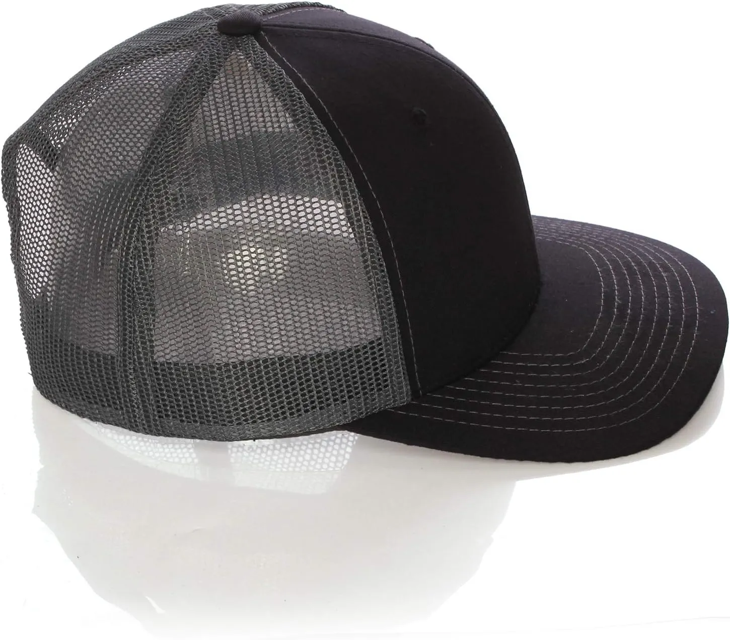 Structured Trucker Mesh Hat Custom Colors Letter R Initial Baseball Mid Profile