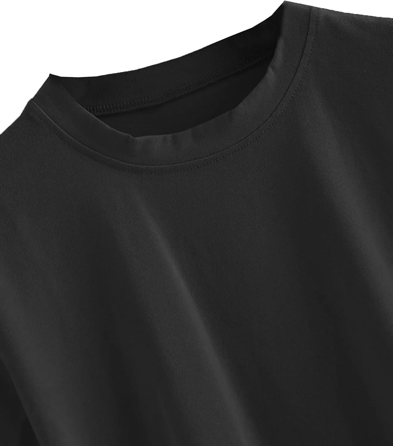 SweatyRocks Women's Casual Short Sleeve Crew Neck Basic Crop Top T Shirts