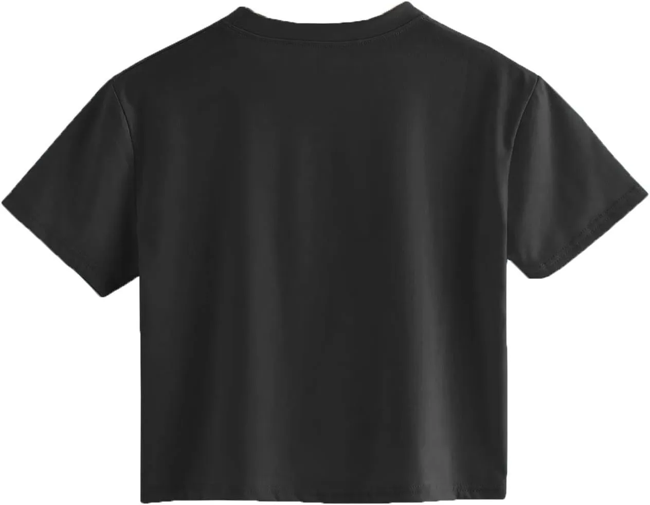 SweatyRocks Women's Casual Short Sleeve Crew Neck Basic Crop Top T Shirts