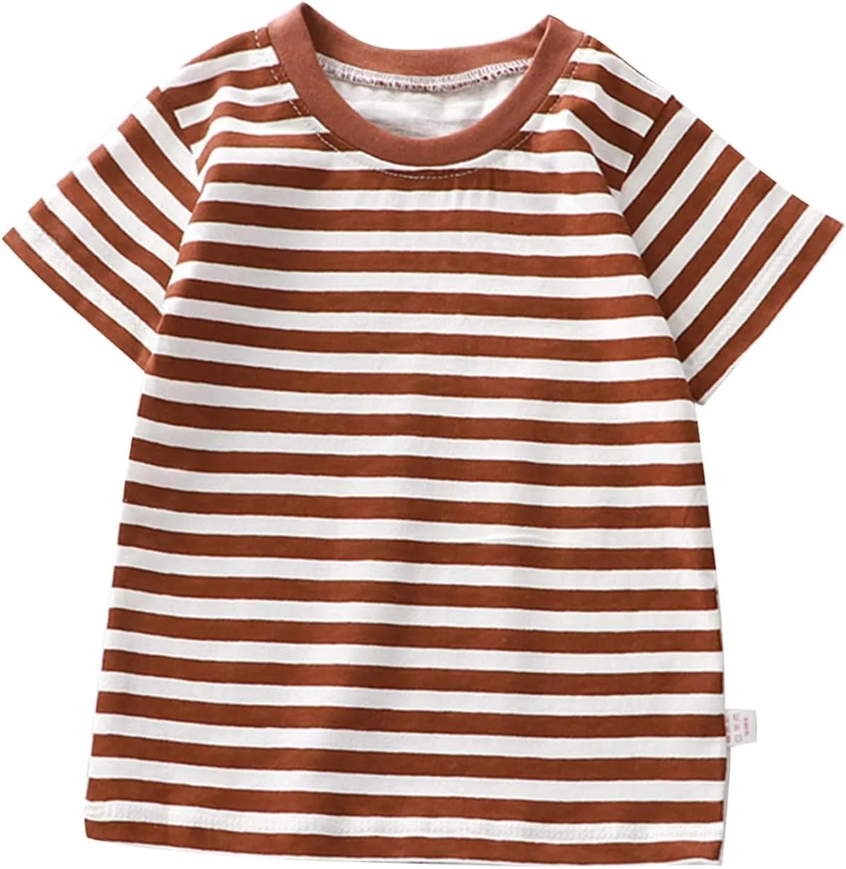 Toddler Boys Girls Striped T Shirts Short Sleeve Cotton Tops for Kids Crewneck Color Block Loose Fit Boys' Clothing Sets