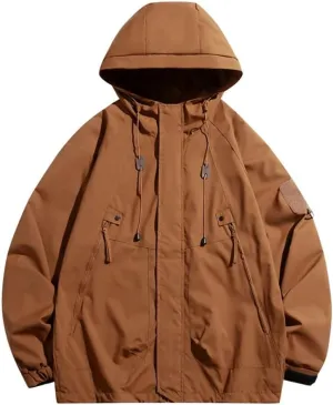 Unisex Autumn Soft Shell Outdoor Hooded Jackets Men Hiking Travel Coats Repellent Rain