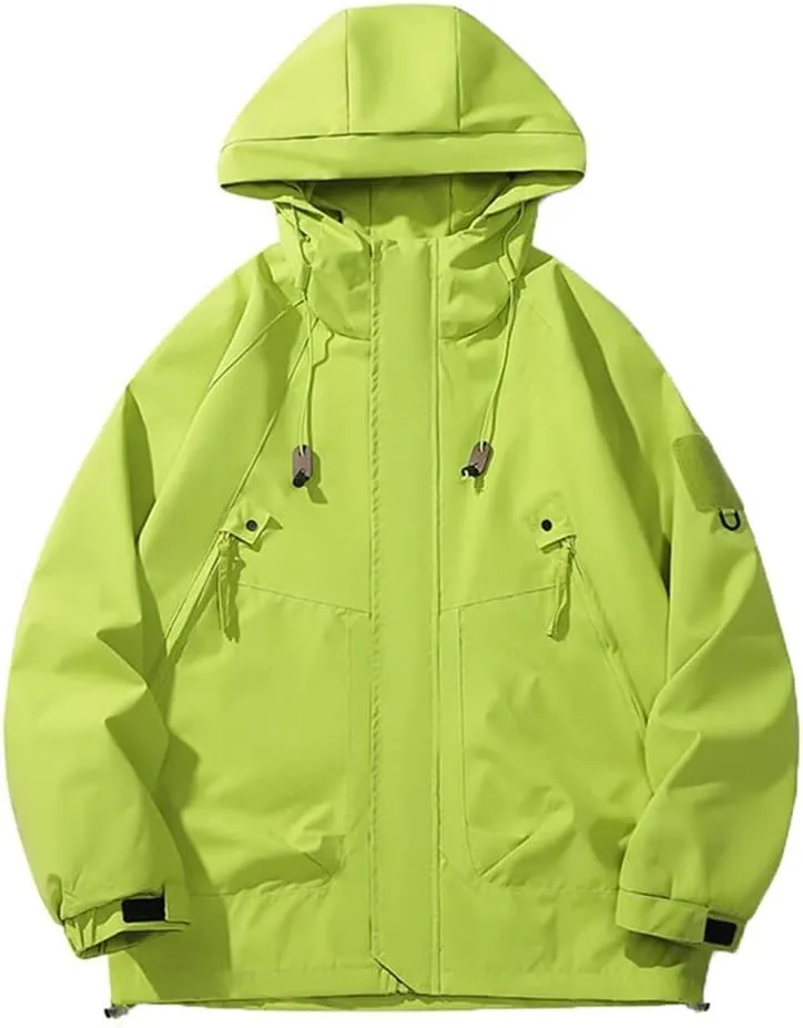 Unisex Autumn Soft Shell Outdoor Hooded Jackets Men Hiking Travel Coats Repellent Rain
