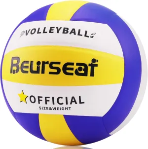 Volleyball, Soft Touch Beach Volleyball, Indoor Outdoor Volleyball for Beach Game Training, Official Size 5