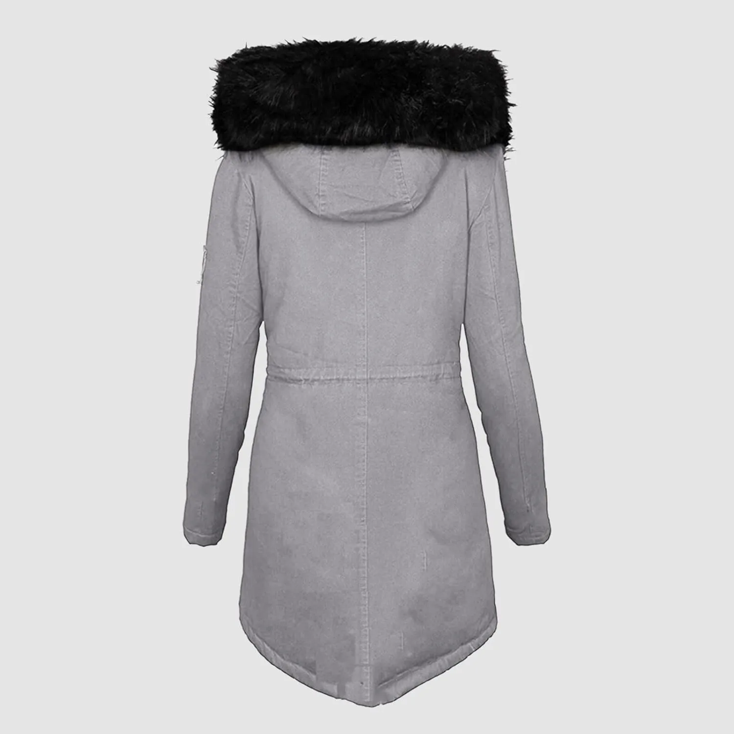 Women Plus Size Winter Overcoat Women's Jacket Thick Outwear Plush Lined Hooded Coat Warm Womens Fleece Plus Size