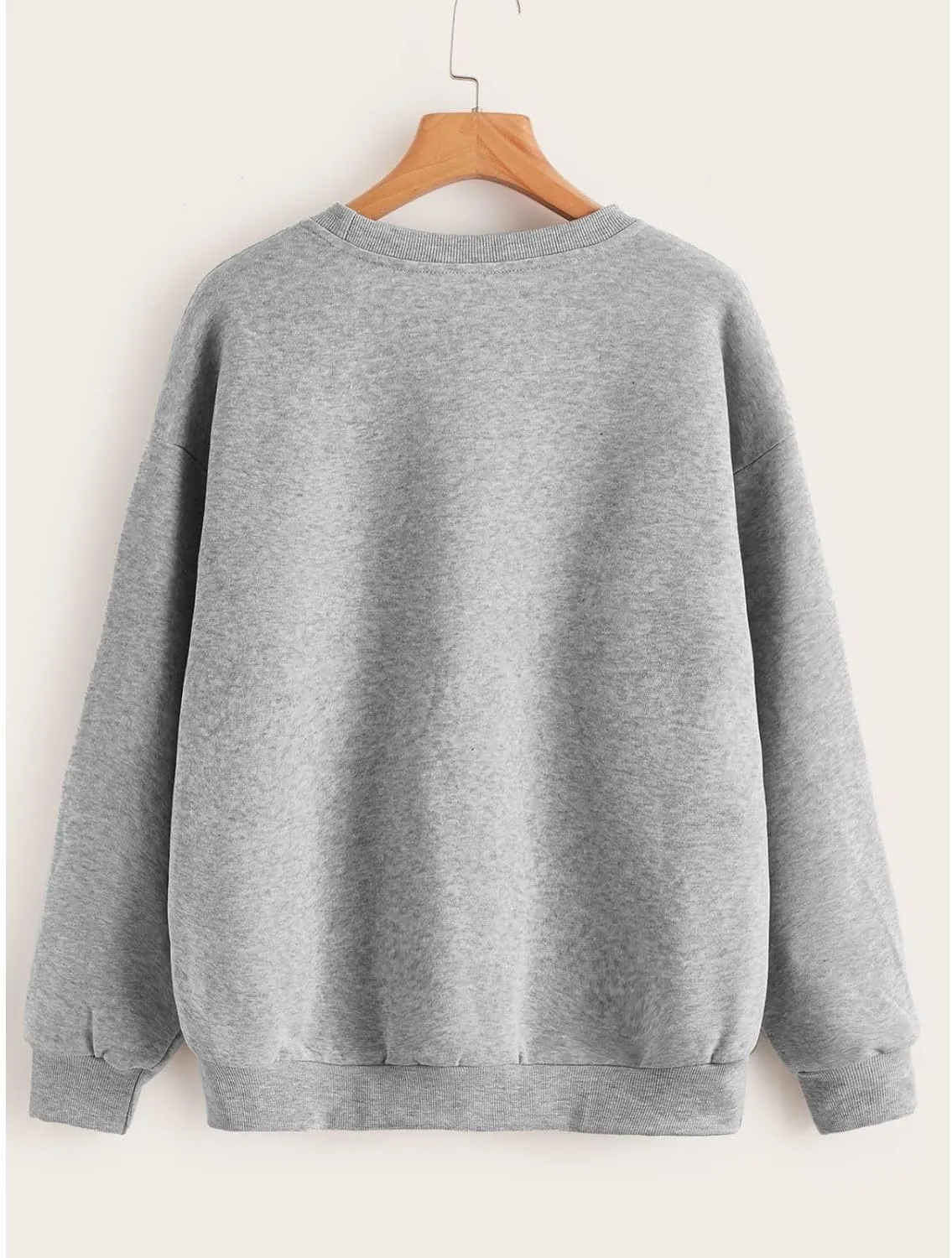Women's Casual Crew Neck Oversized Sweatshirts Long Sleeve Solid Tunic Tops Fall Loose Fitting Cute Pullovers Shirts