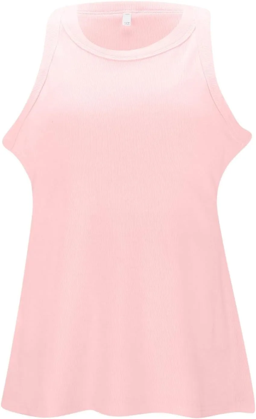 Women's Cotton Tank Top with Shelf Bra Adjustable Spaghetti Strap Camisole Soft Touch Casual Tops Basic Cami Tanks