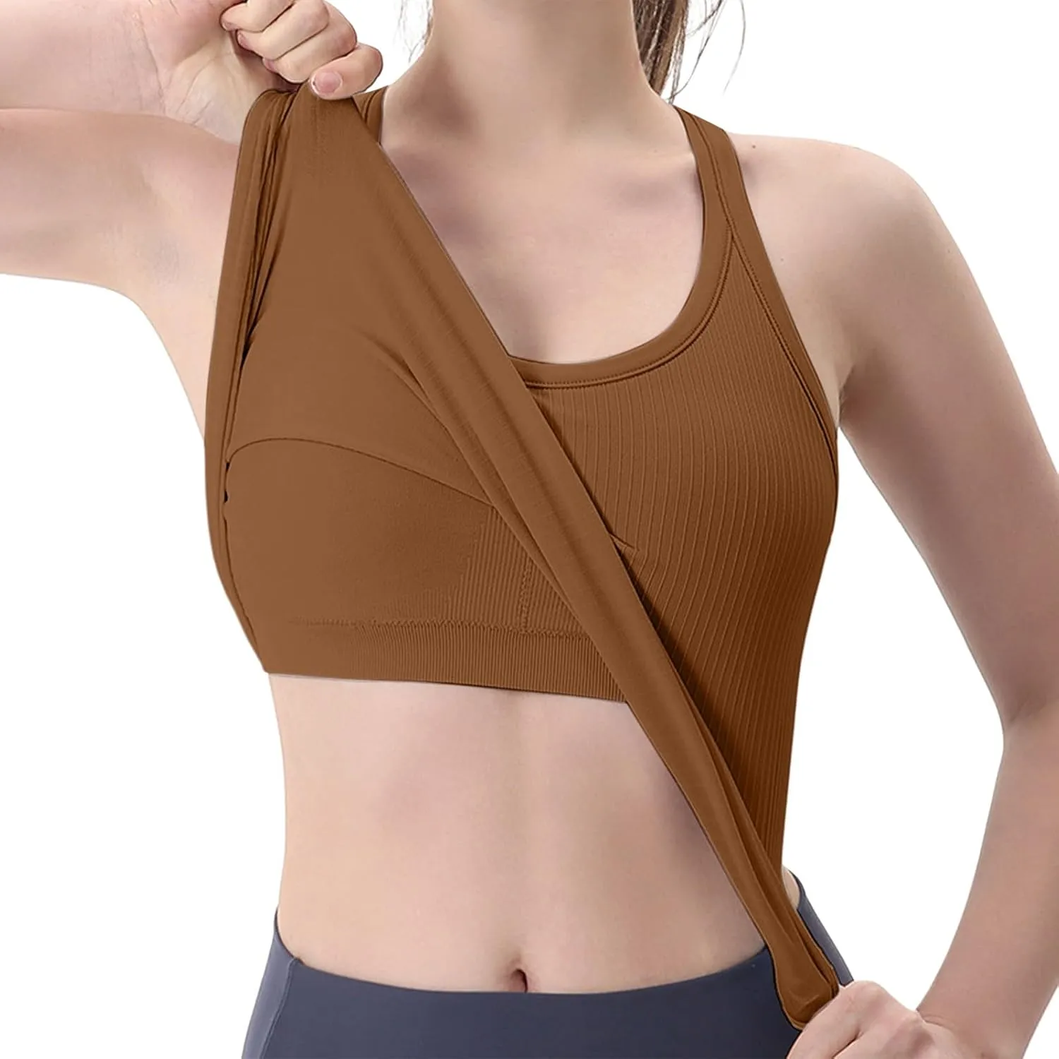 Women's Cotton Tank Top with Shelf Bra Adjustable Spaghetti Strap Camisole Soft Touch Casual Tops Basic Cami Tanks