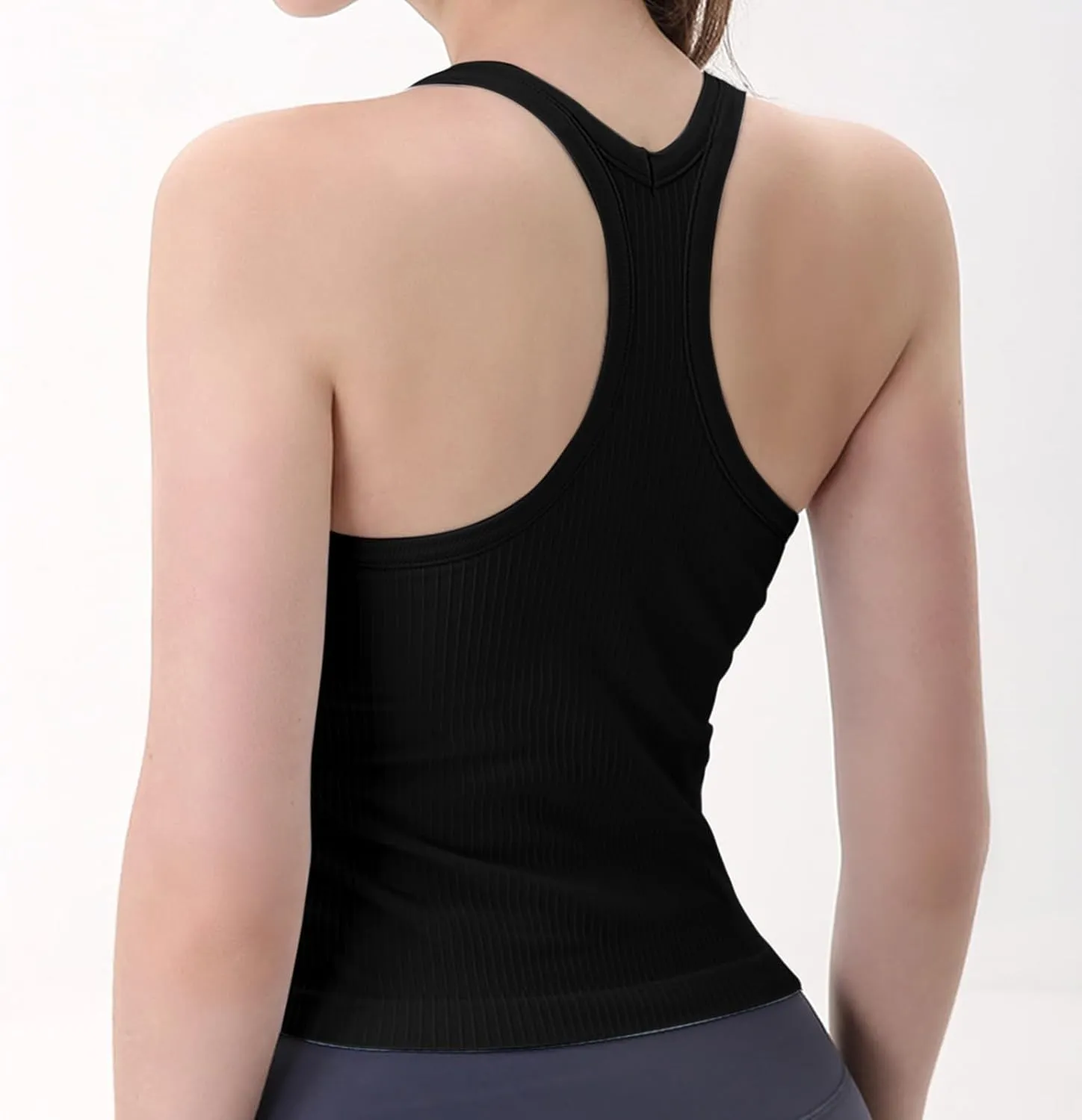 Women's Cotton Tank Top with Shelf Bra Adjustable Spaghetti Strap Camisole Soft Touch Casual Tops Basic Cami Tanks